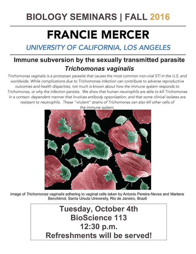 Image for Francie Mercer: Immune subversion by the sexually