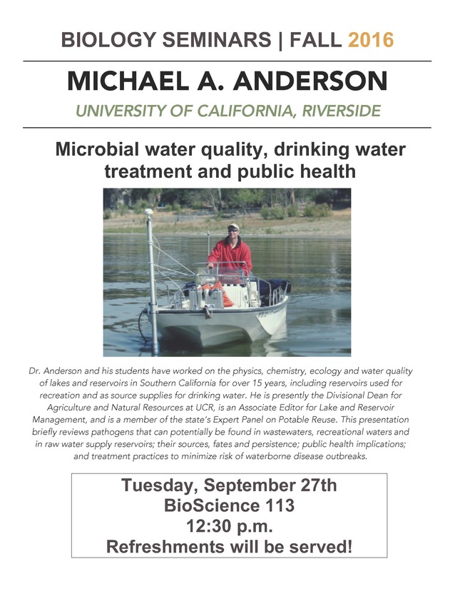 Image for Michael A. Anderson: Microbial water quality, drin