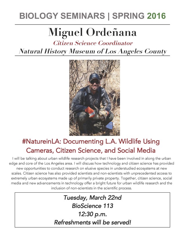 Image for Miguel Ordeñana: #NatureinLA: Documenting L.A. Wil
