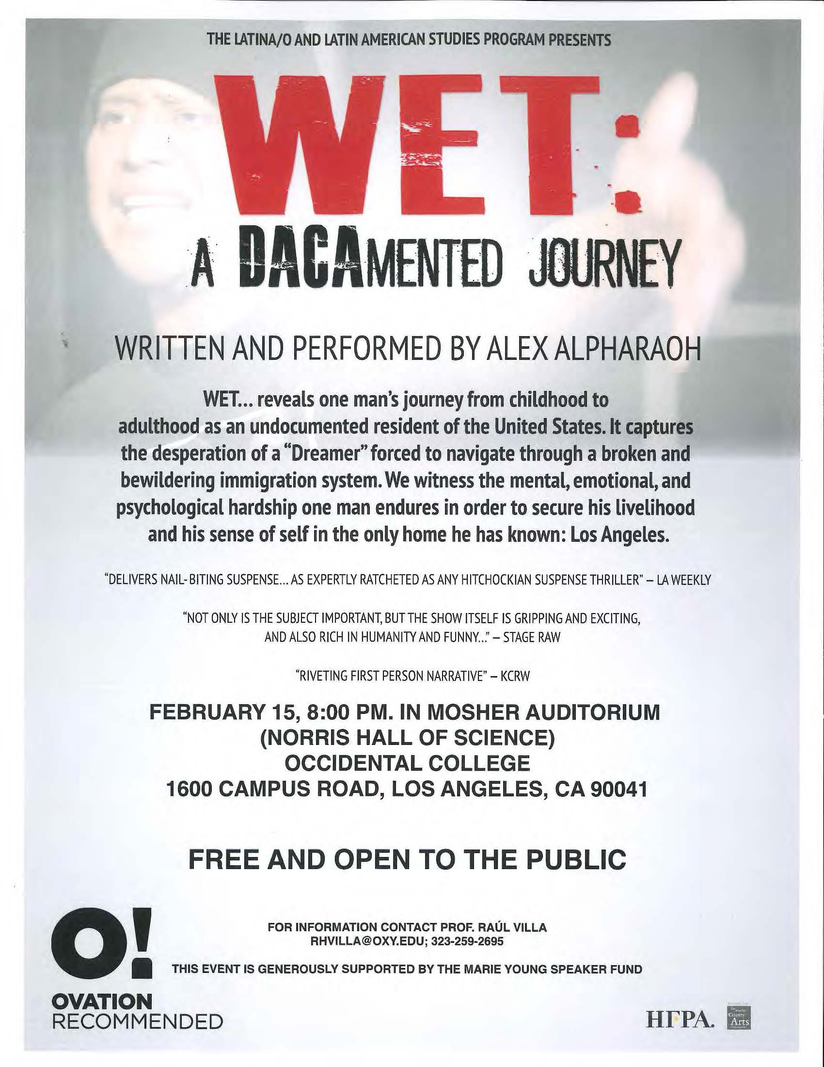 WET: A DACAmented Journey Event Poster