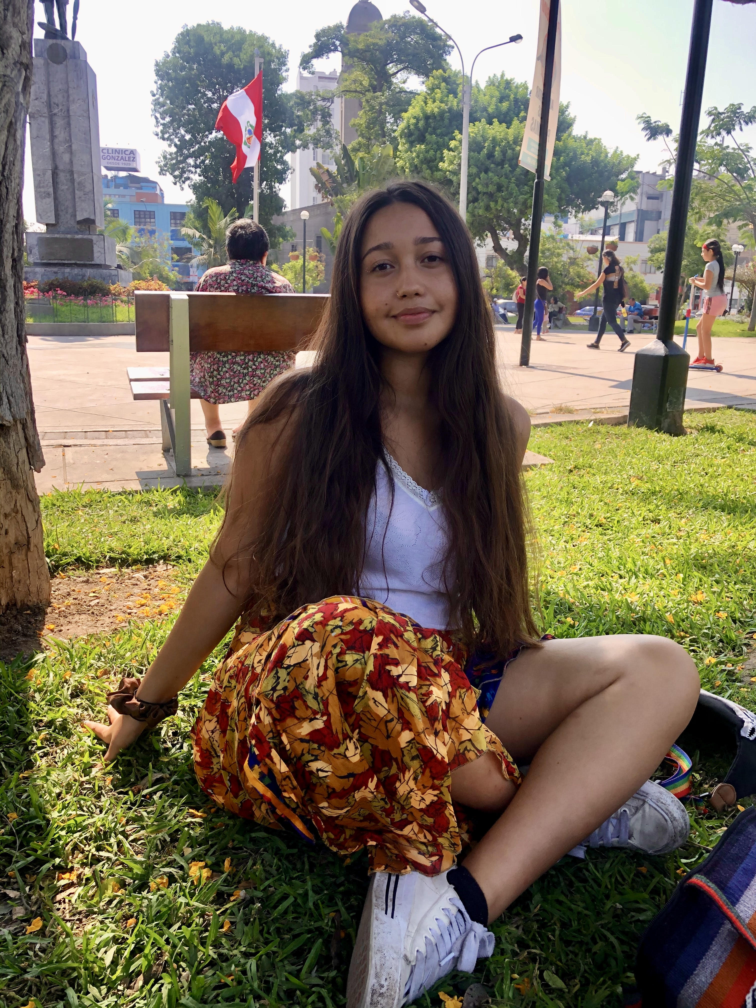 Brenda Jackson sitting on grass