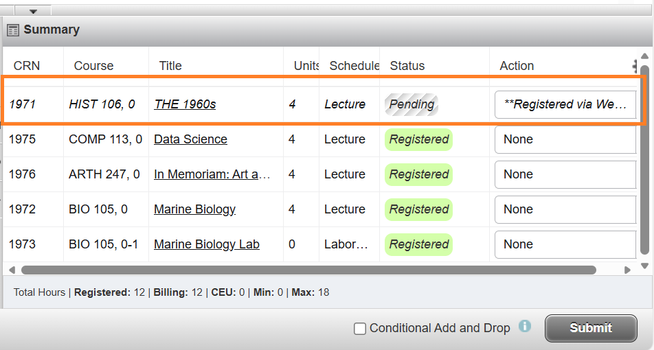 Instructional Screenshot Conditional Add