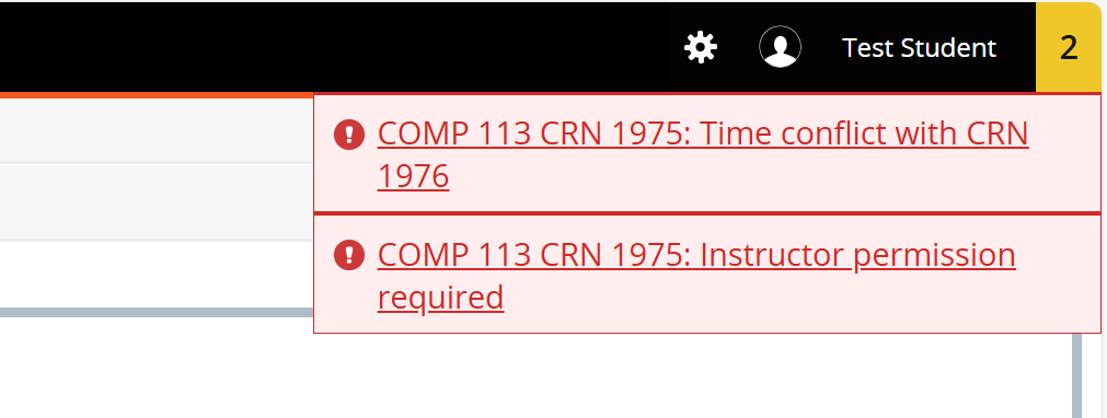 Instructional Screenshot CRN
