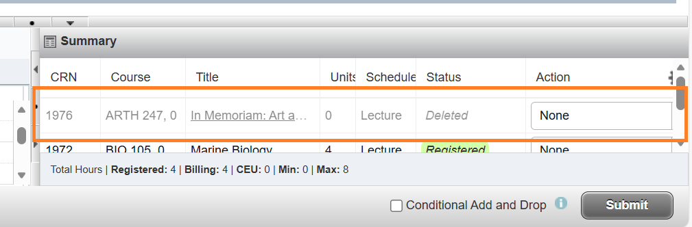 Instructional Screenshot Drop Courses