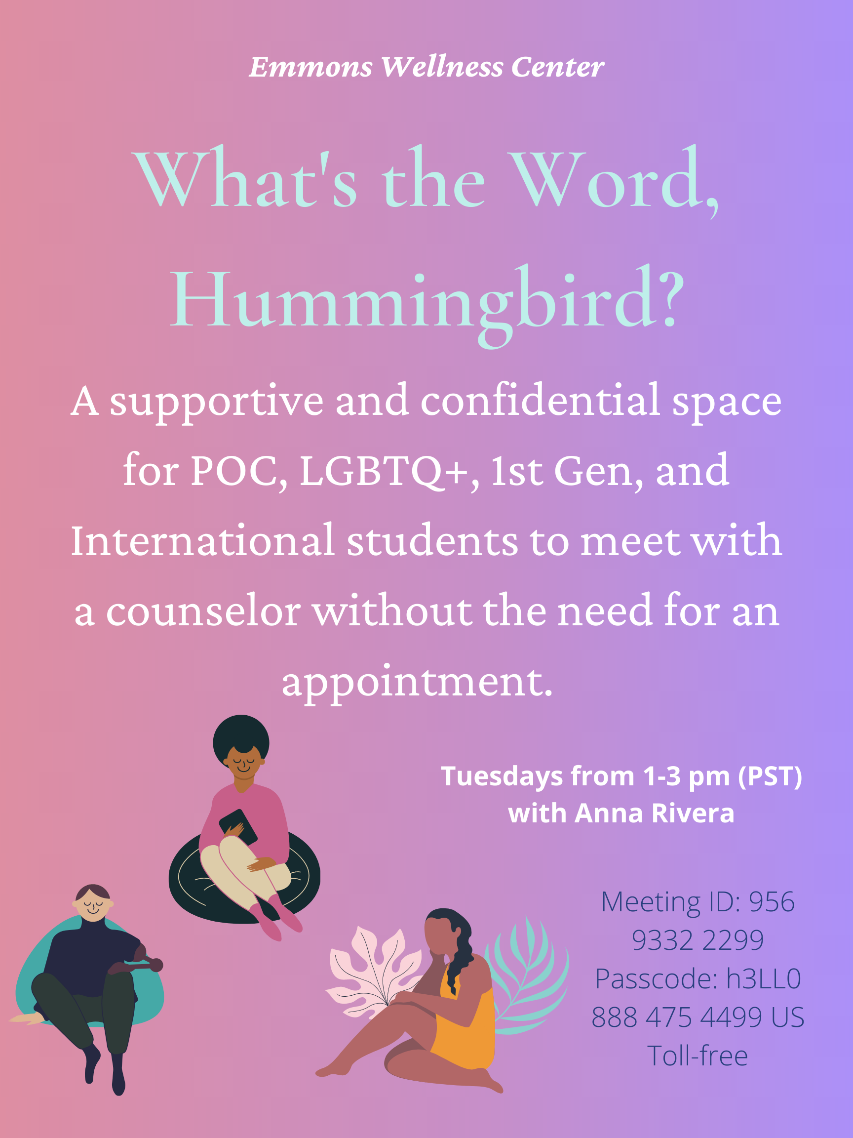 What's the Word, Hummingbird? Poster
