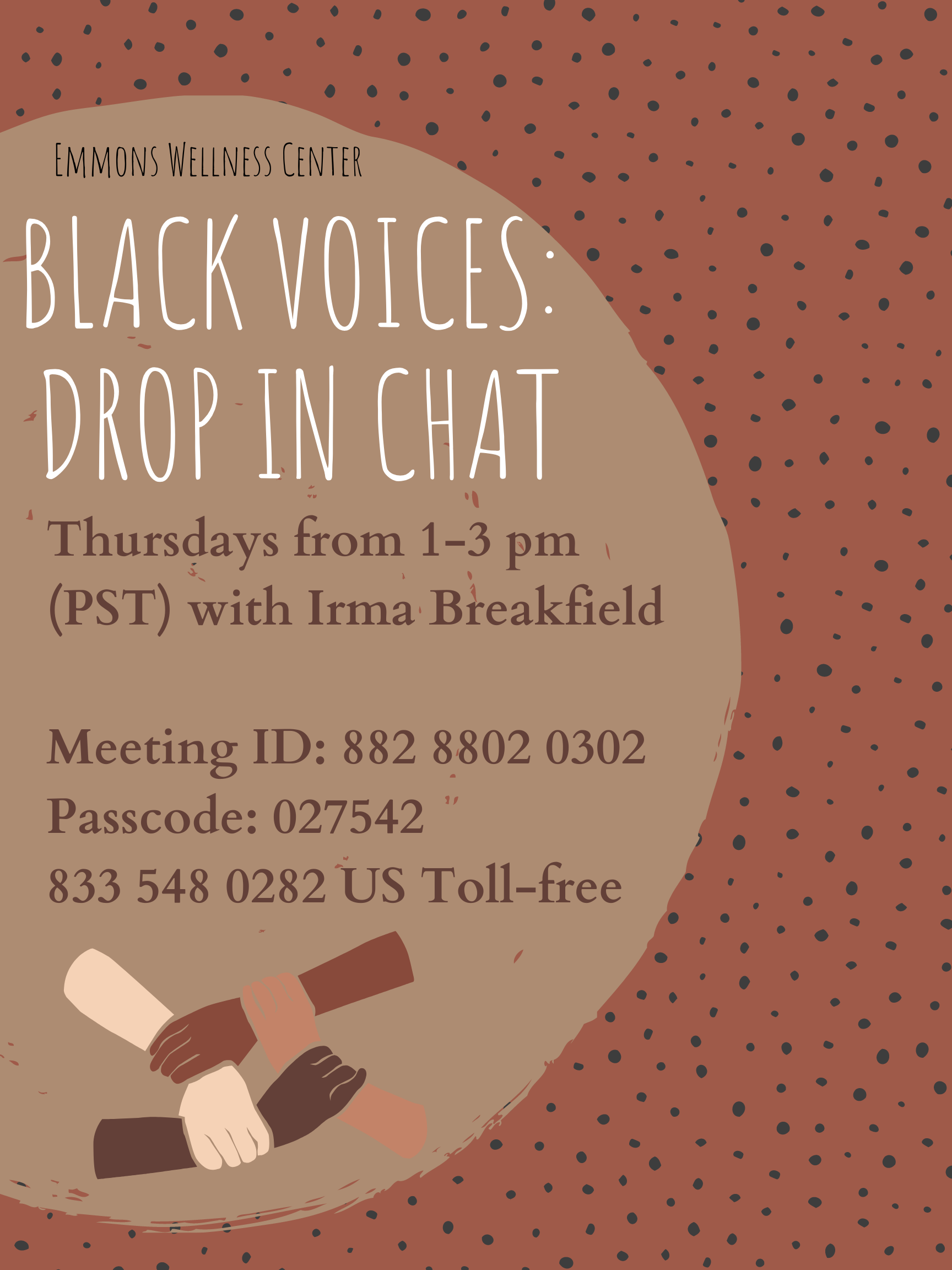 Black Voices: Drop In Chat Poster