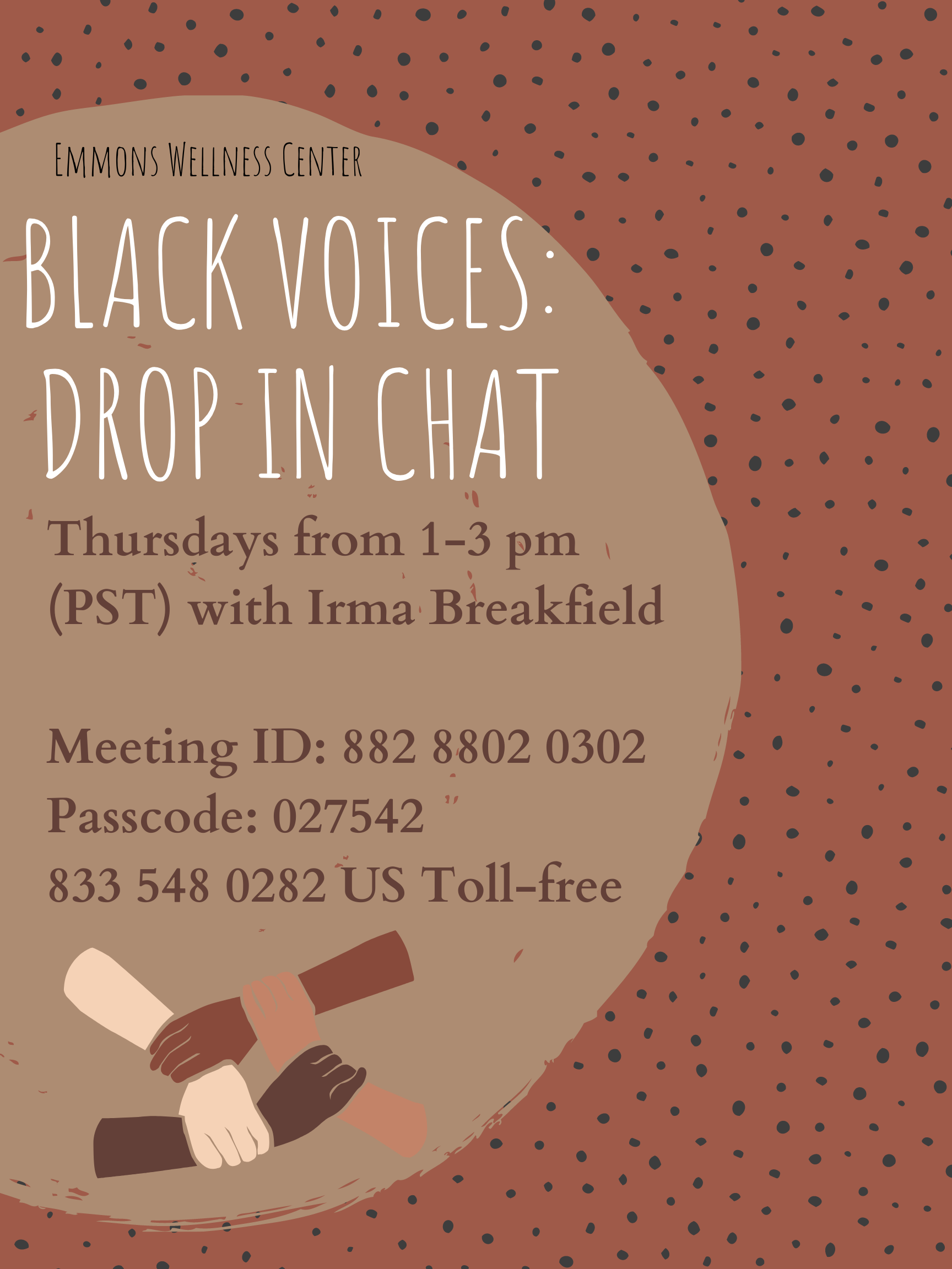 Black Voices: Drop In Chat Poster Black Voices: Drop In Chat Poster