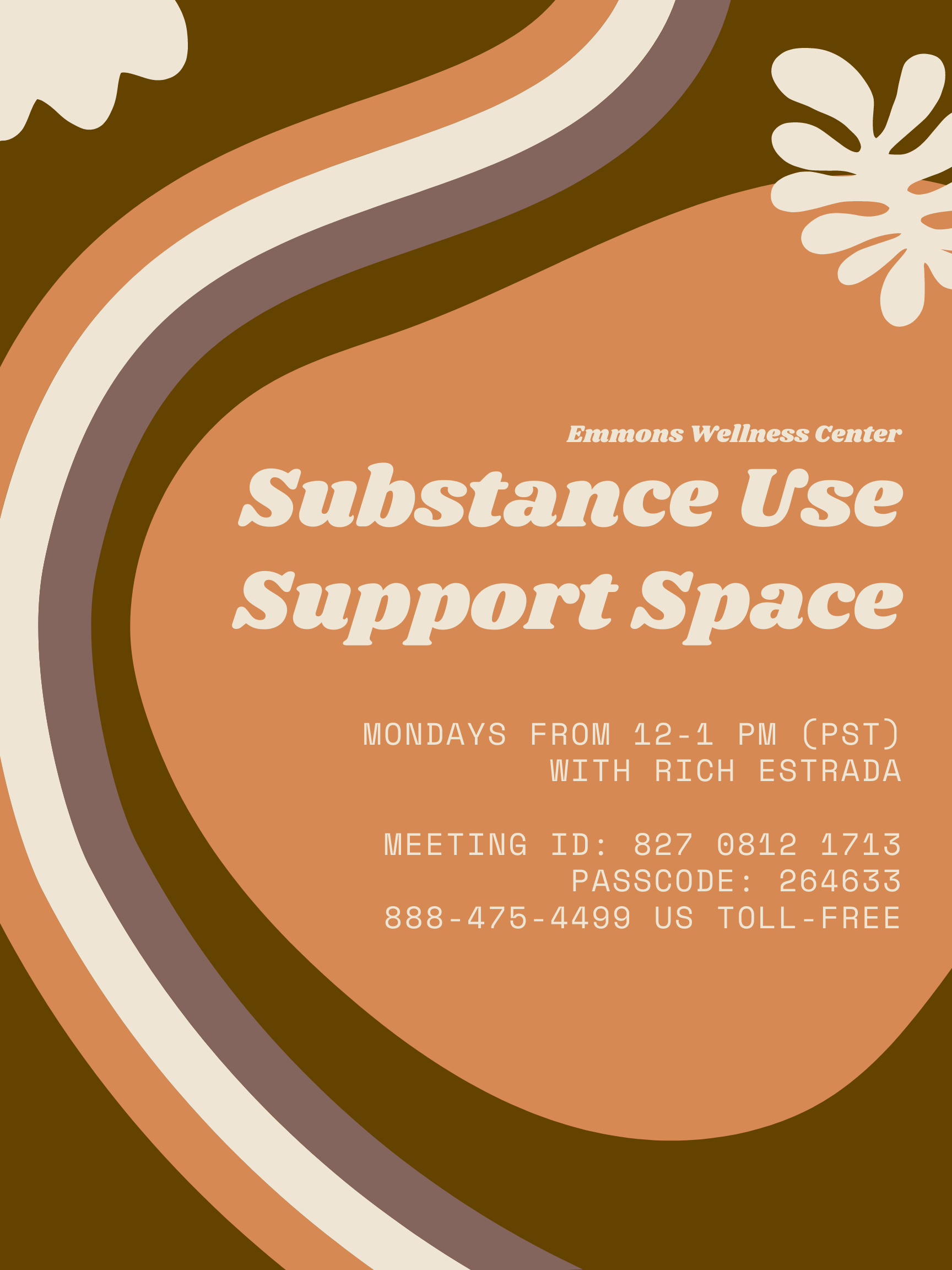 Substance Use Support Space Poster