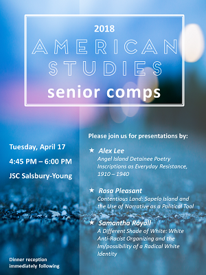 Image for American Studies Senior Comps Presentations Event