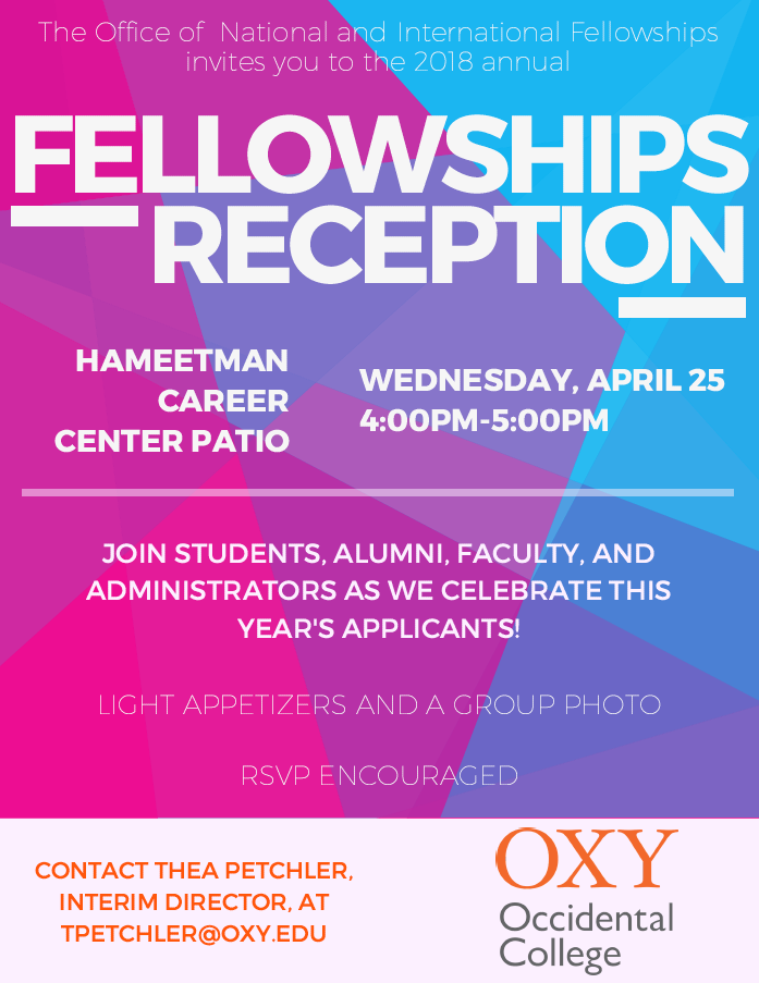 Image for Fellowships Reception Event