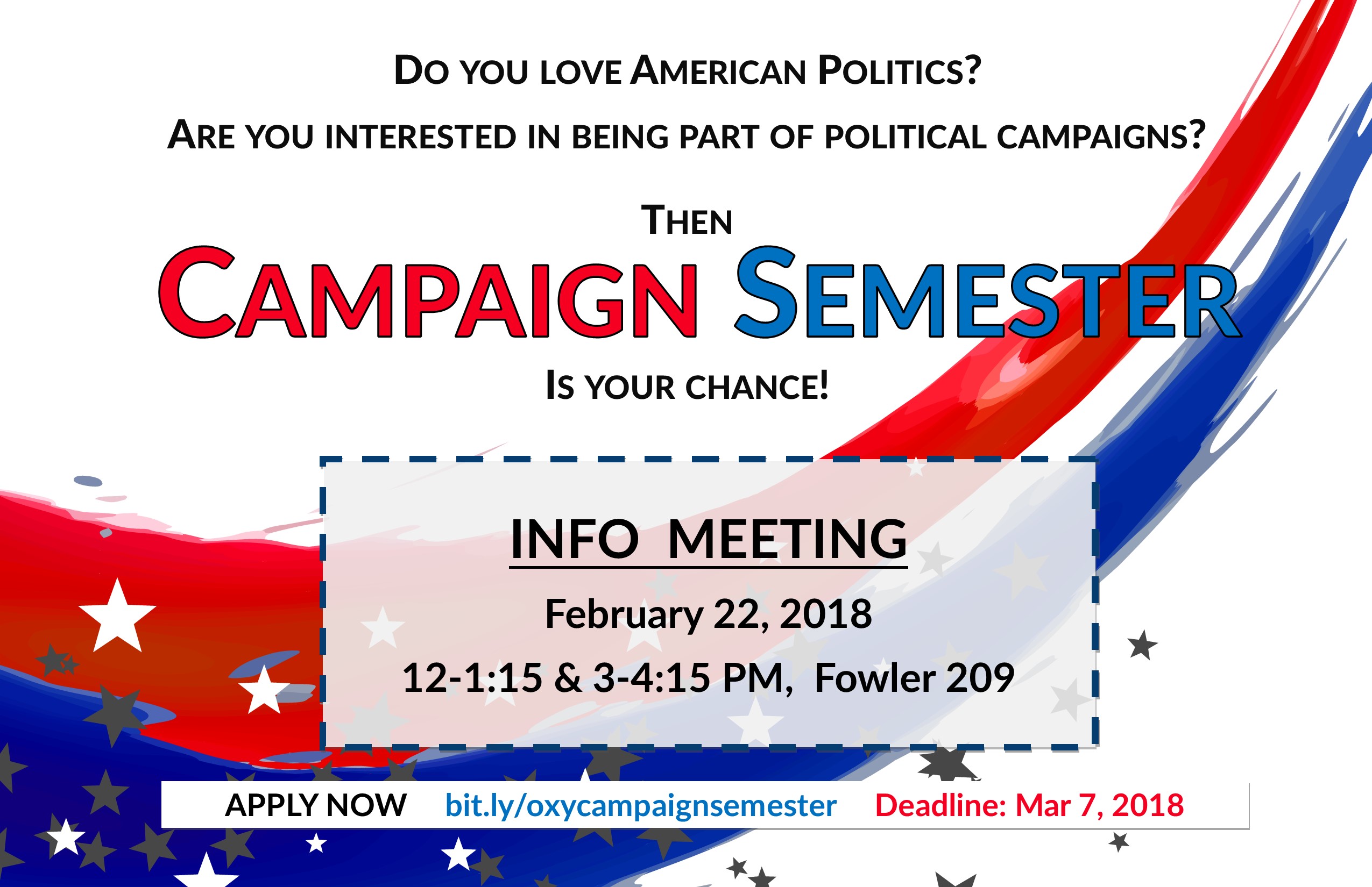 Image for Fall 2018 Campaign Semester Intent to Apply Due (1