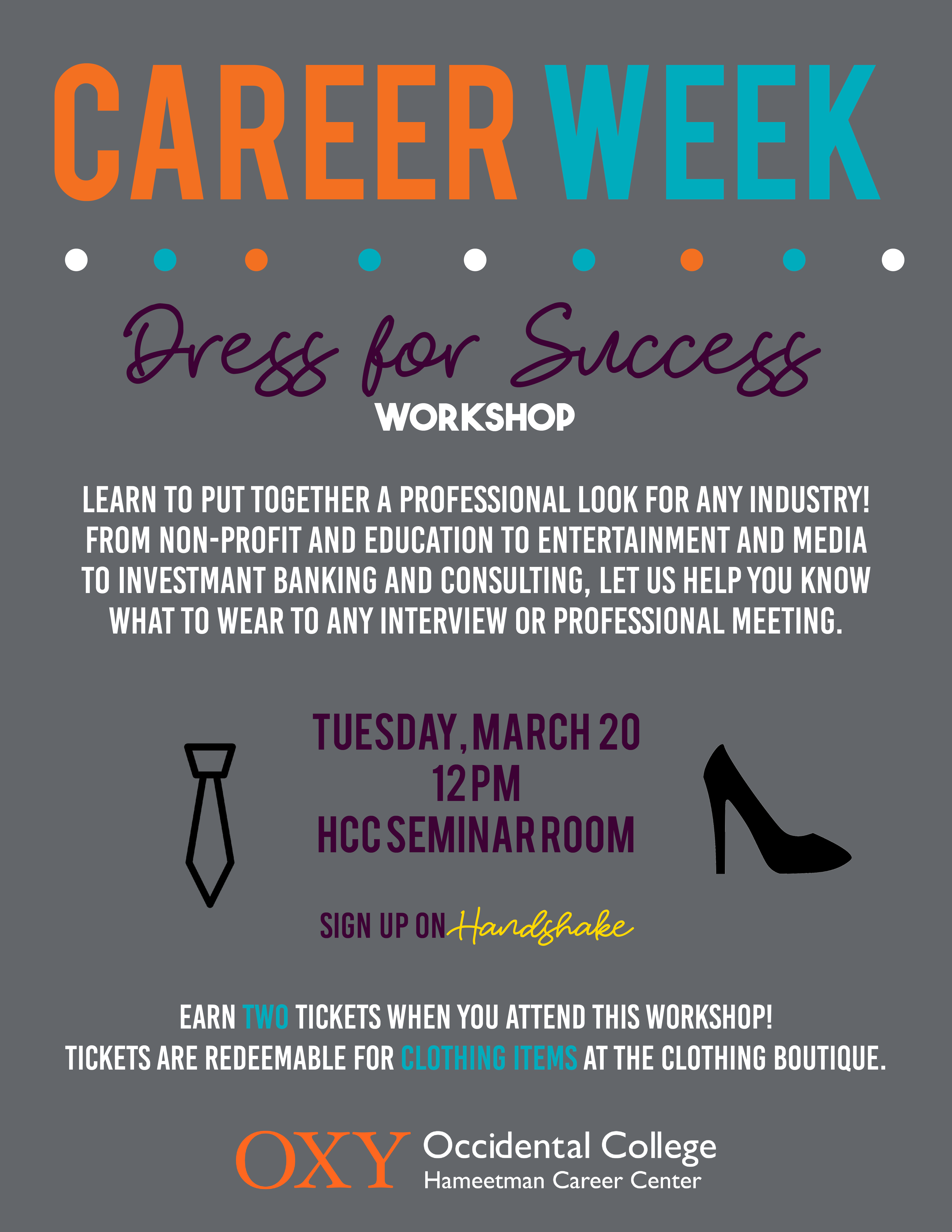 Image for Dress for Success Workshop (Career Week) Event