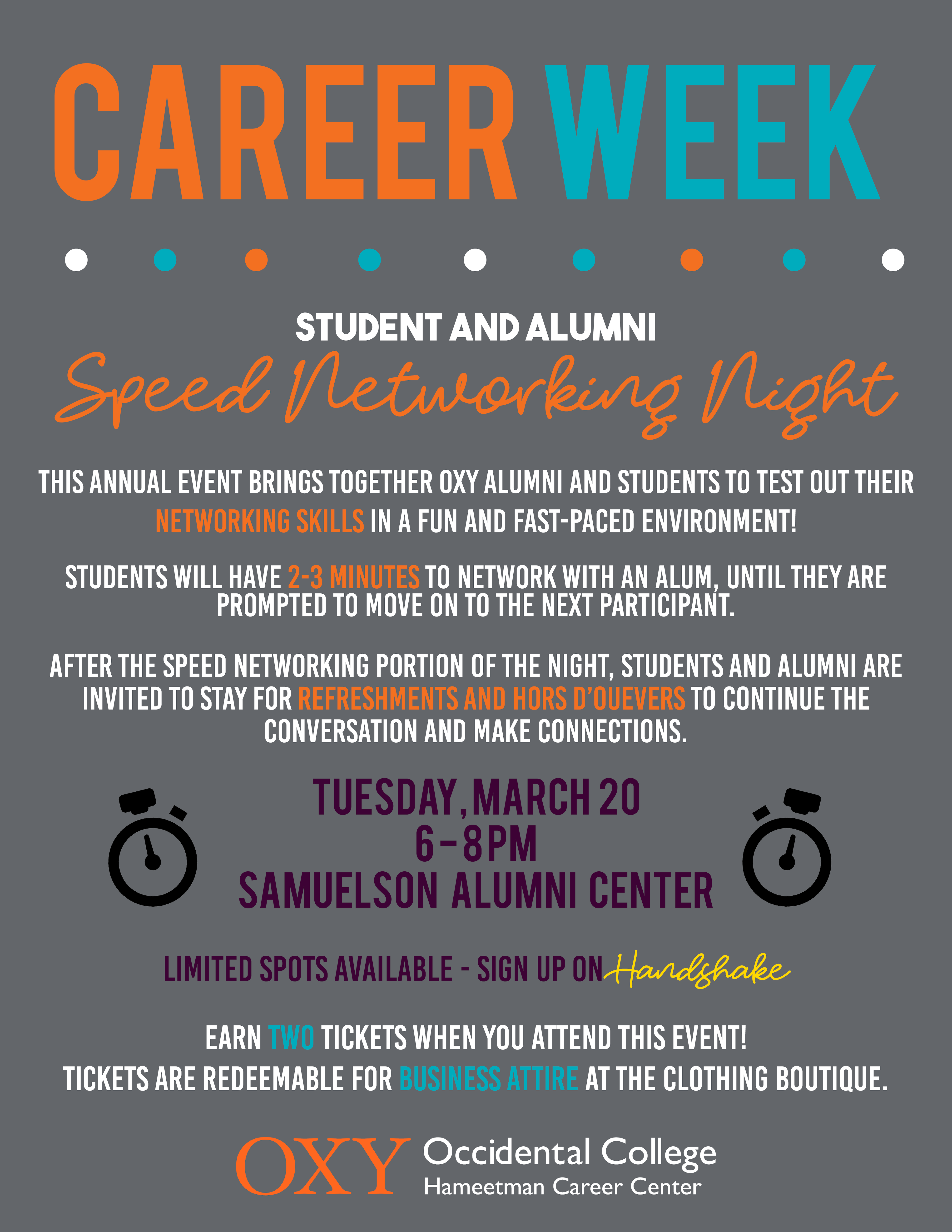 Image for Speed Networking Night (Career Week) Event