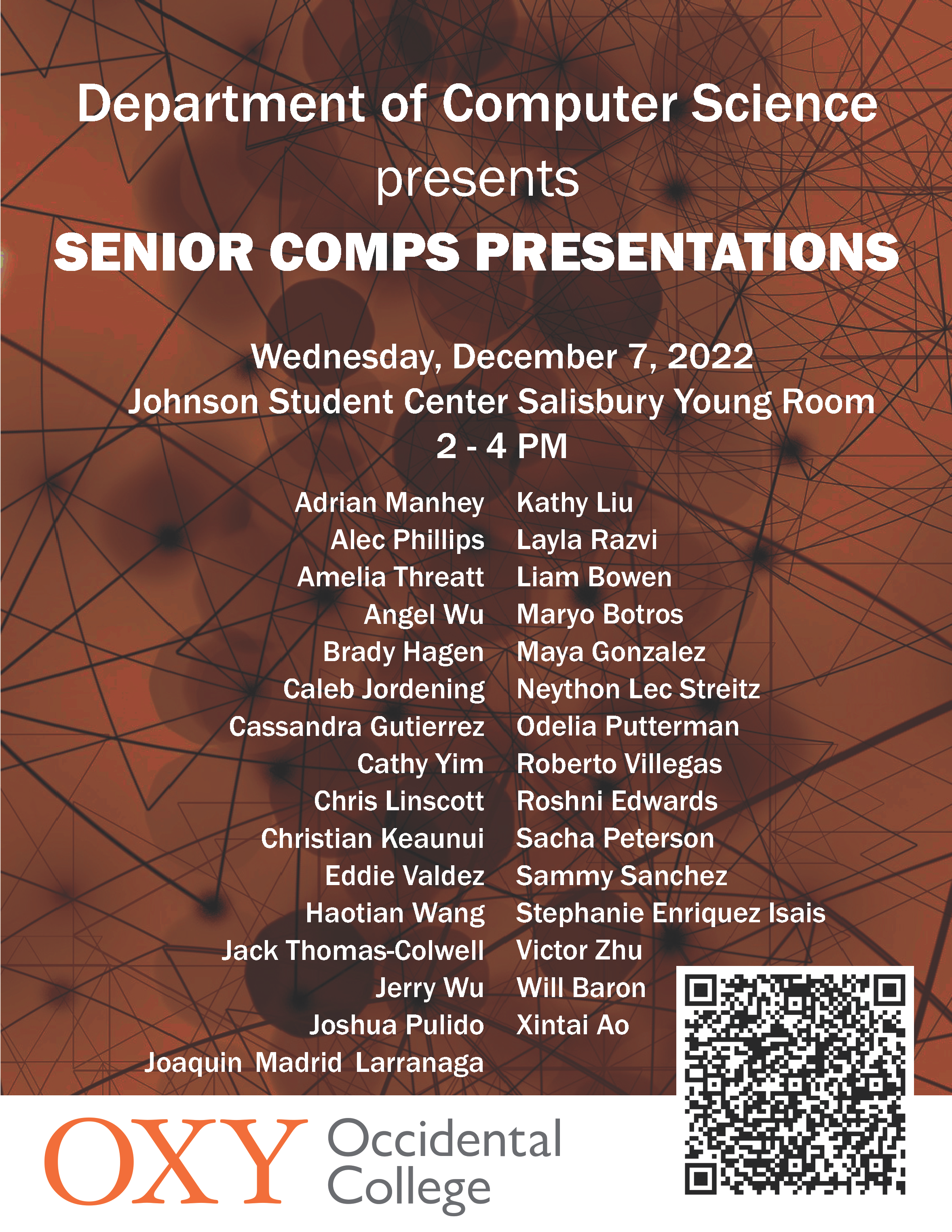 Computer Science Senior Comps December 2022 Computer Science Senior Comps December 2022