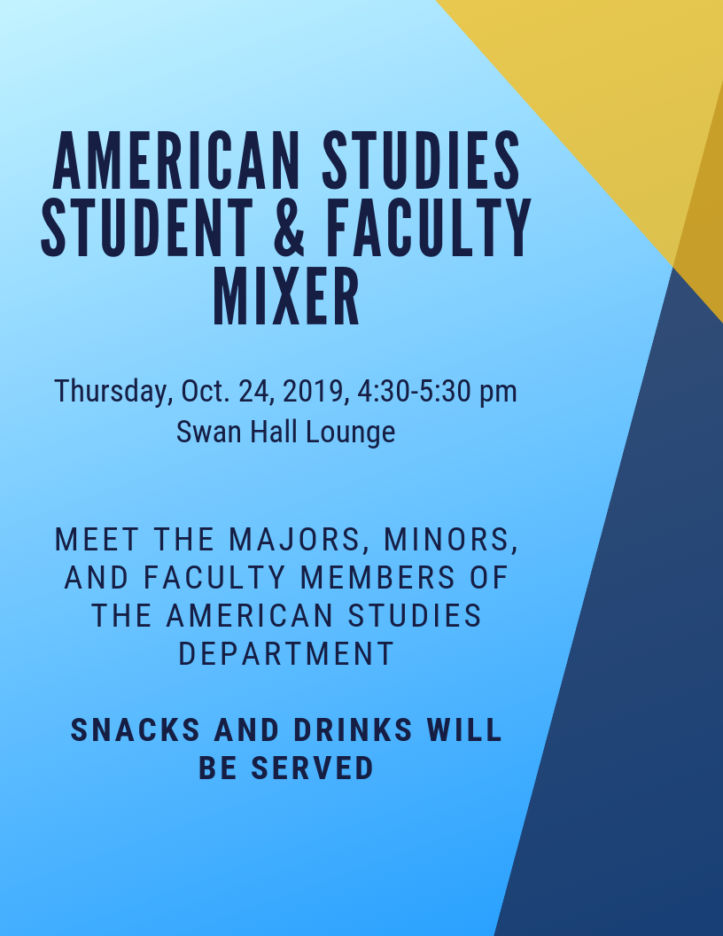 American Studies Student & Faculty Mixer Occidental College