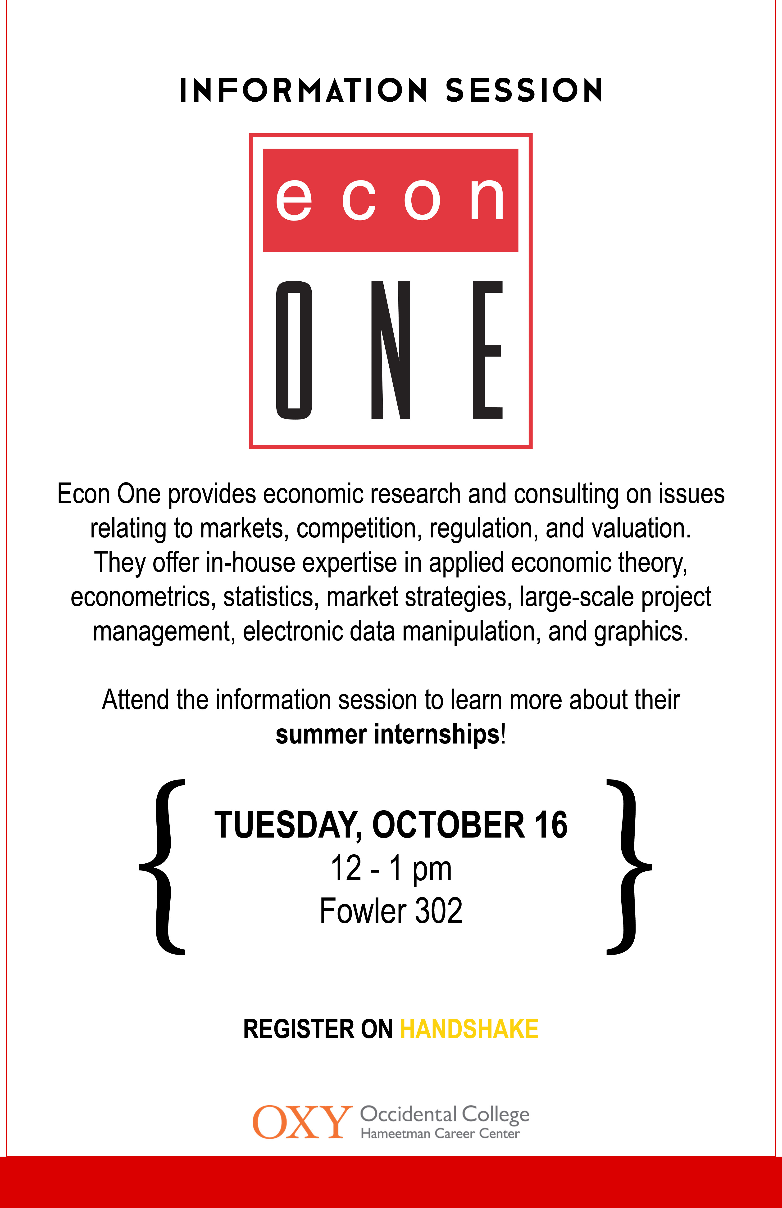 Image for Econ One Information Session Event