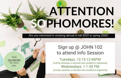Image for Fall 2019 - Spring 2020 Study Abroad Info Session 