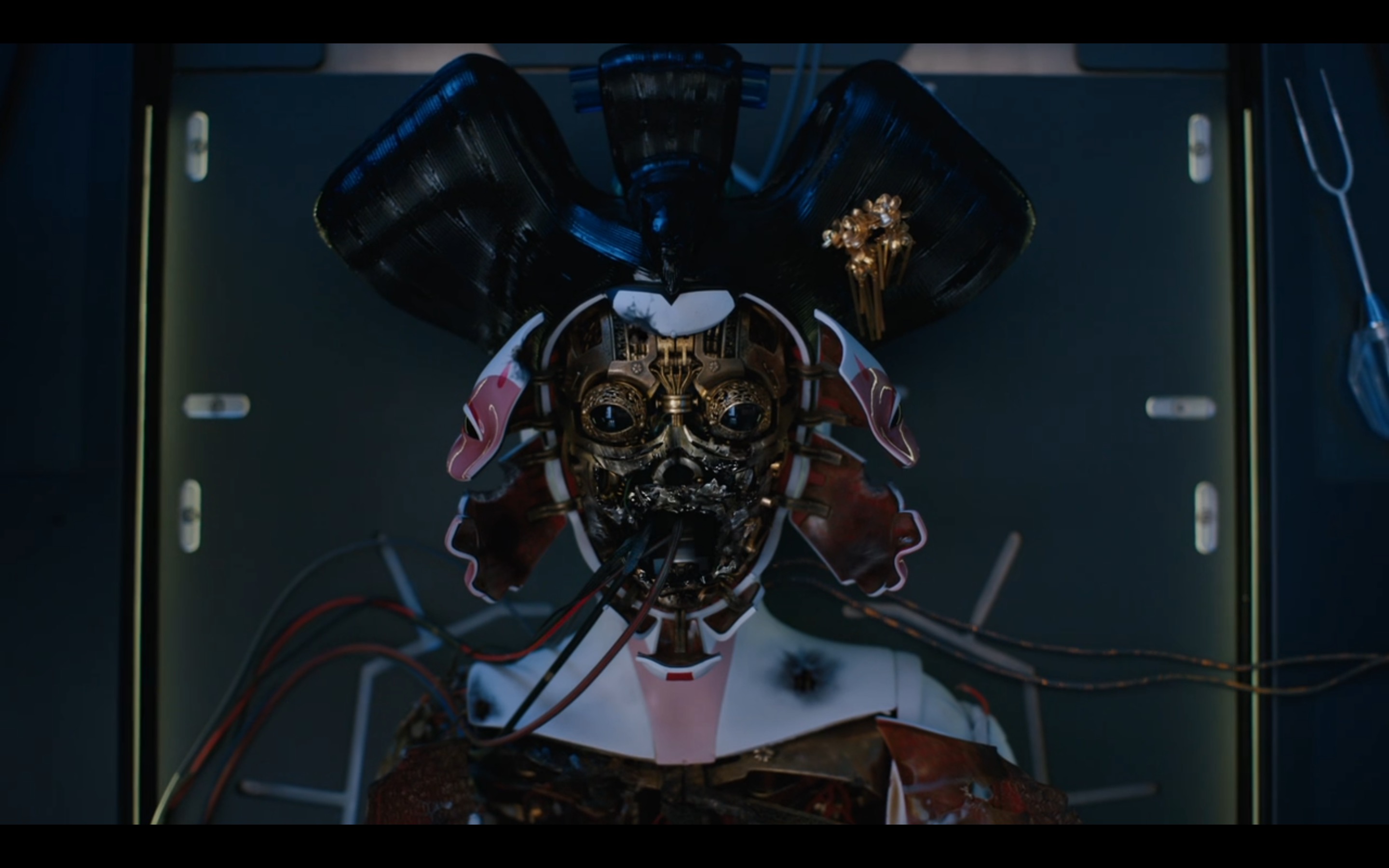 Detail from Astria Suparak's "Asian futures, without Asians" series, with image from "Ghost in the Shell," 2020-Present