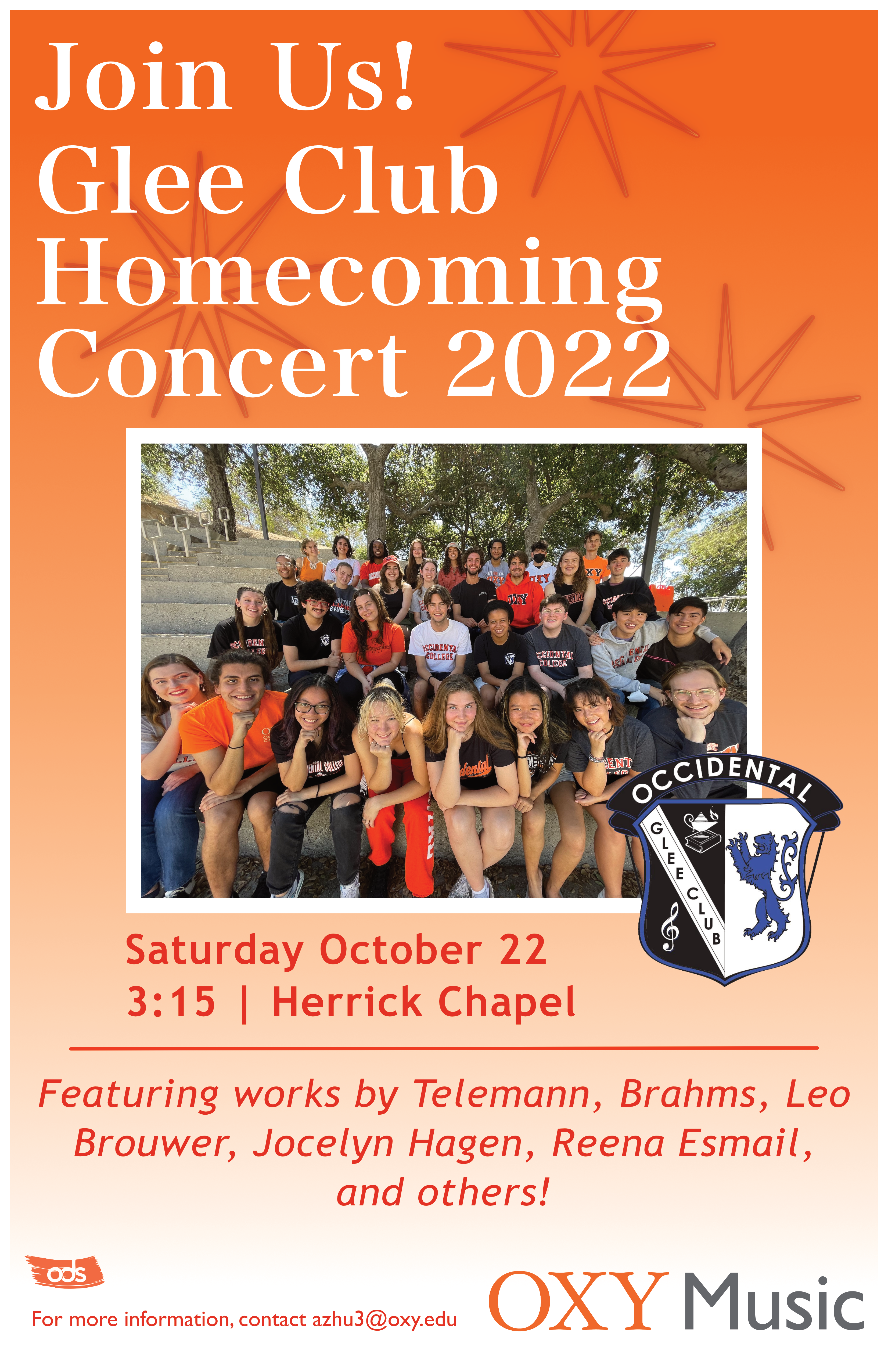 Glee Club Homecoming Poster 2022