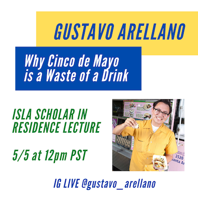 Poster with photo of Gustavo Arellano
