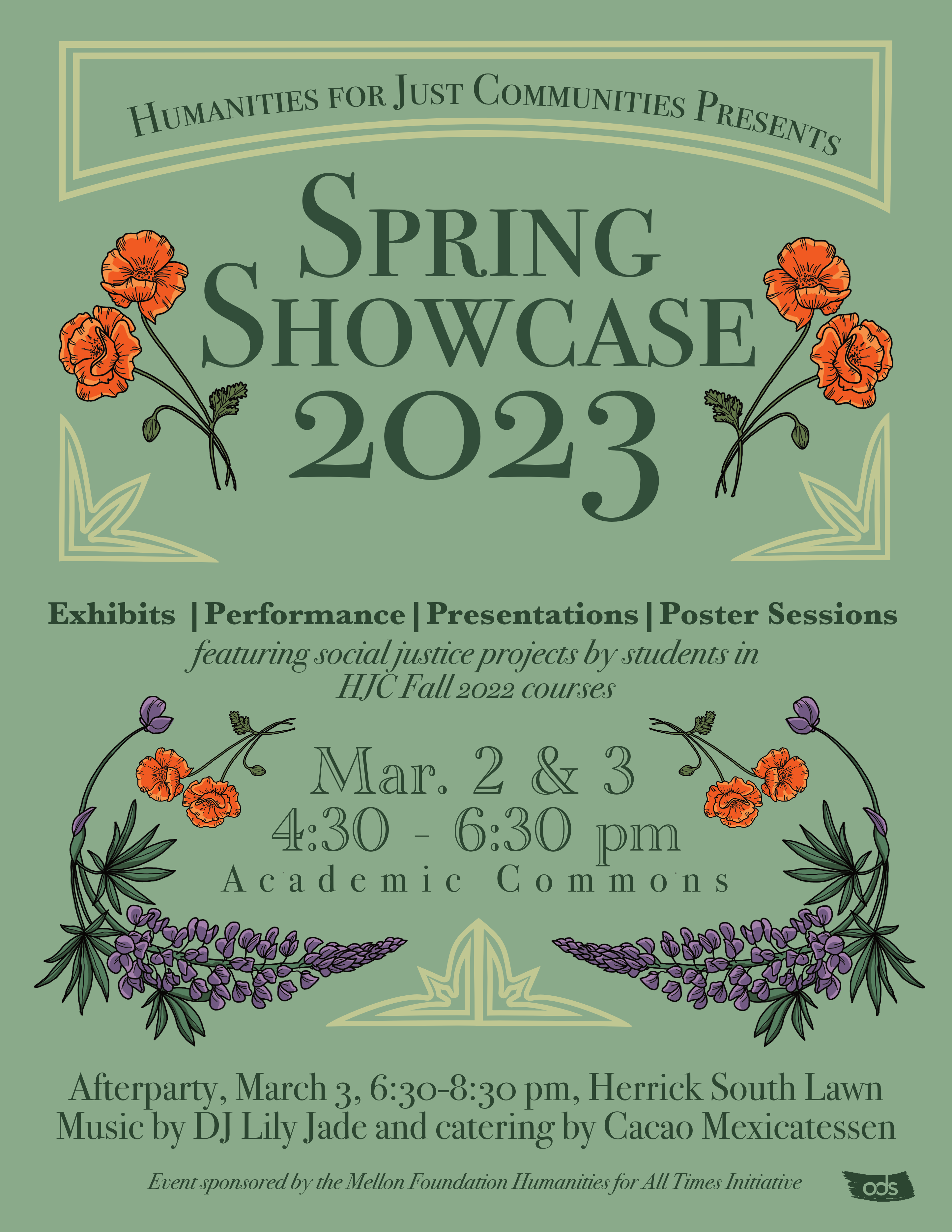 Humanities for Just Communities Presents Spring Showcase 2023