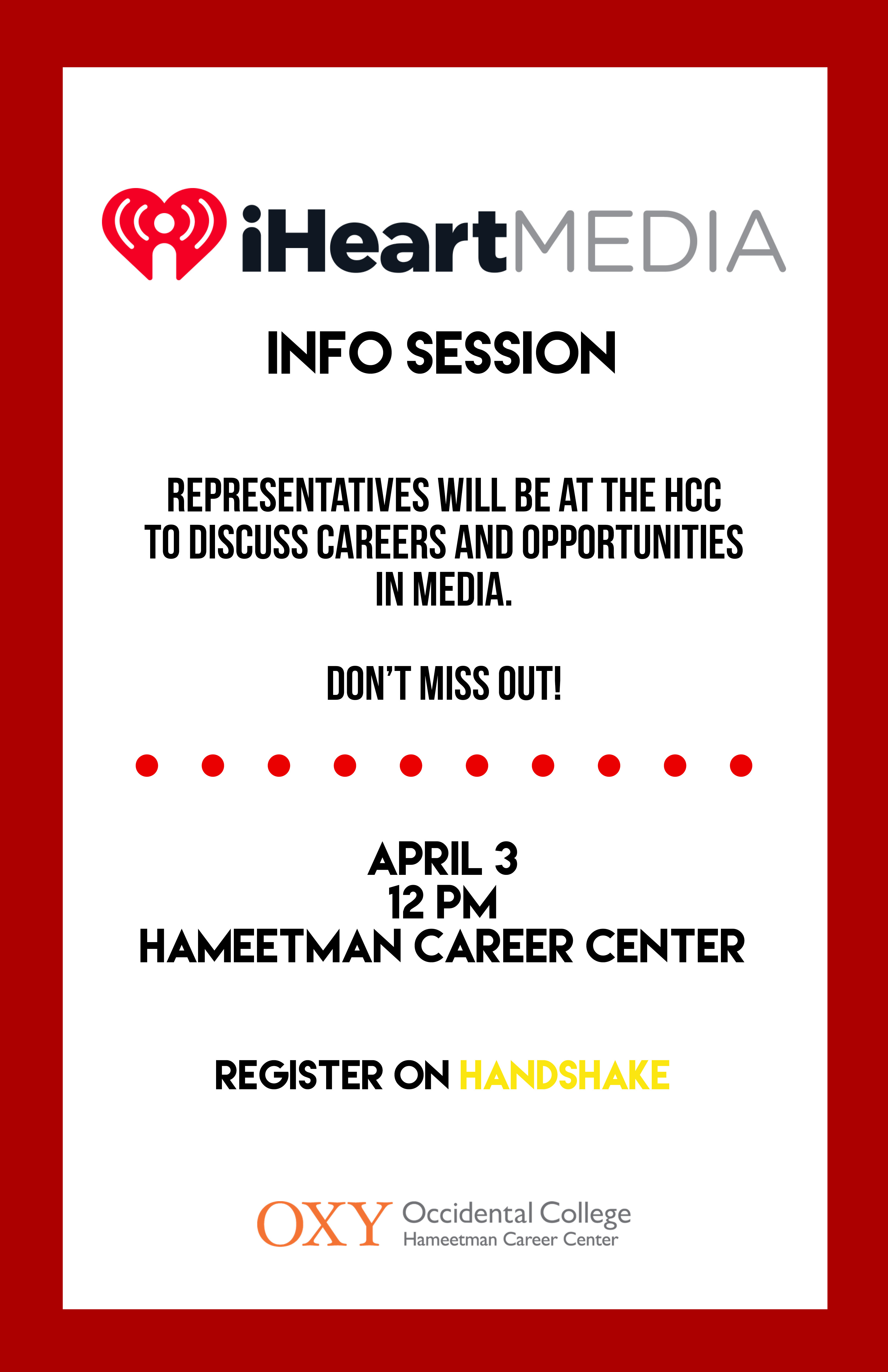 Image for iHeartMedia Information Session Event