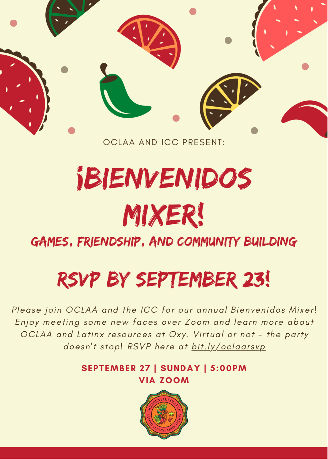Image of Bienvenidos Mixer Flyer Image of Bienvenidos Mixer Flyer