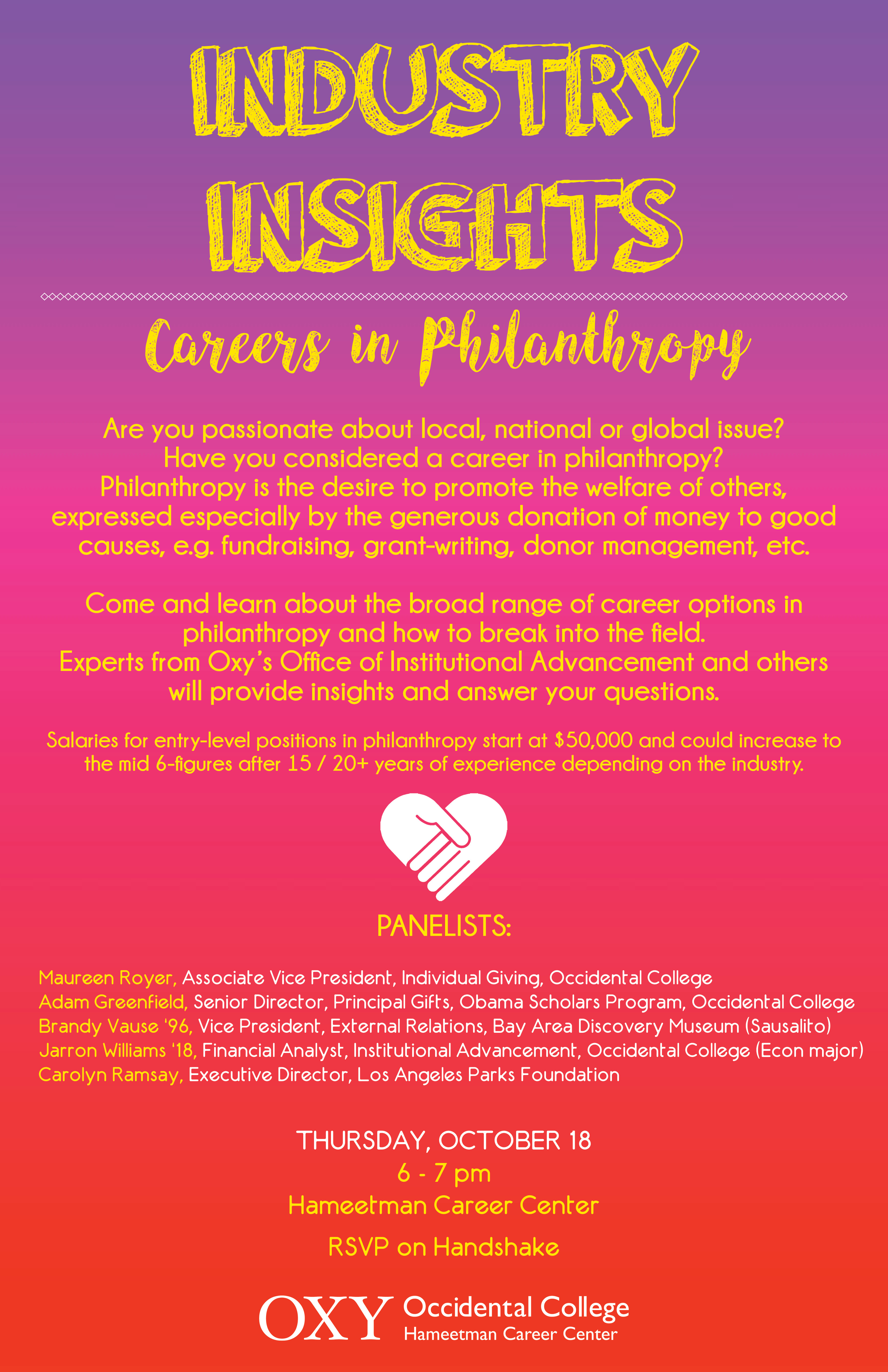 Image for Industry Insights: Careers in Philanthropy Event