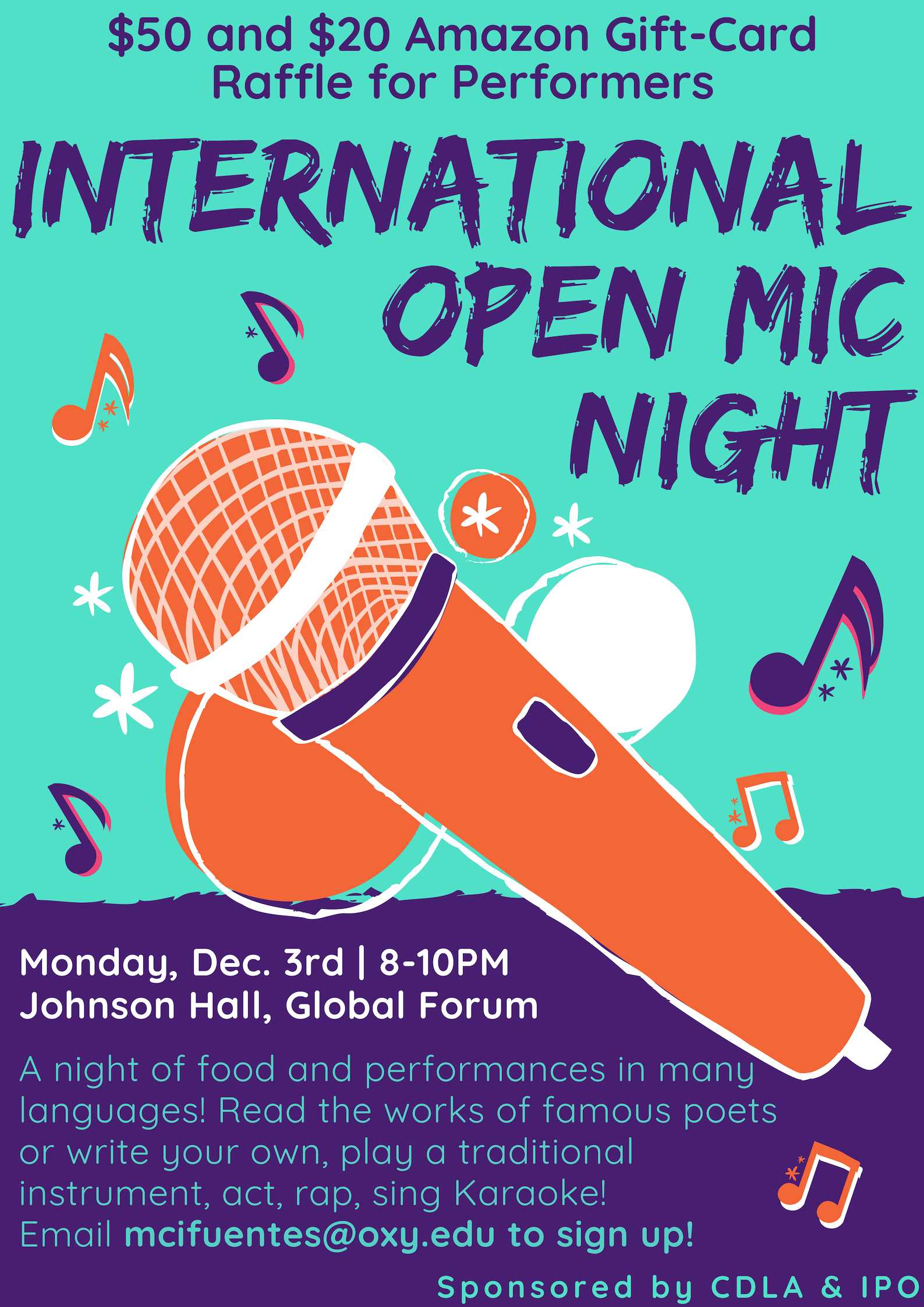 Image for International Open Mic Night Event