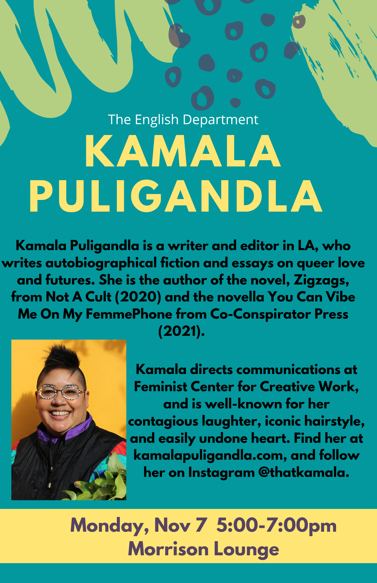 Kamala Puligandla, Writer and Editor Kamala Puligandla
