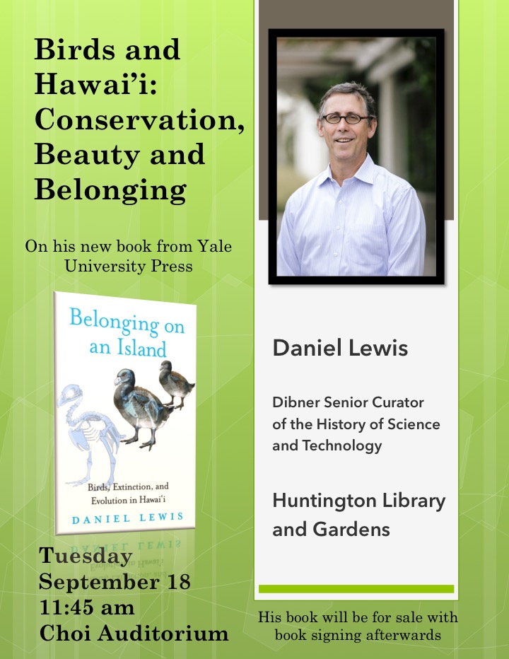 Image for Daniel Lewis - Birds and Hawai'i: Conservation, Be