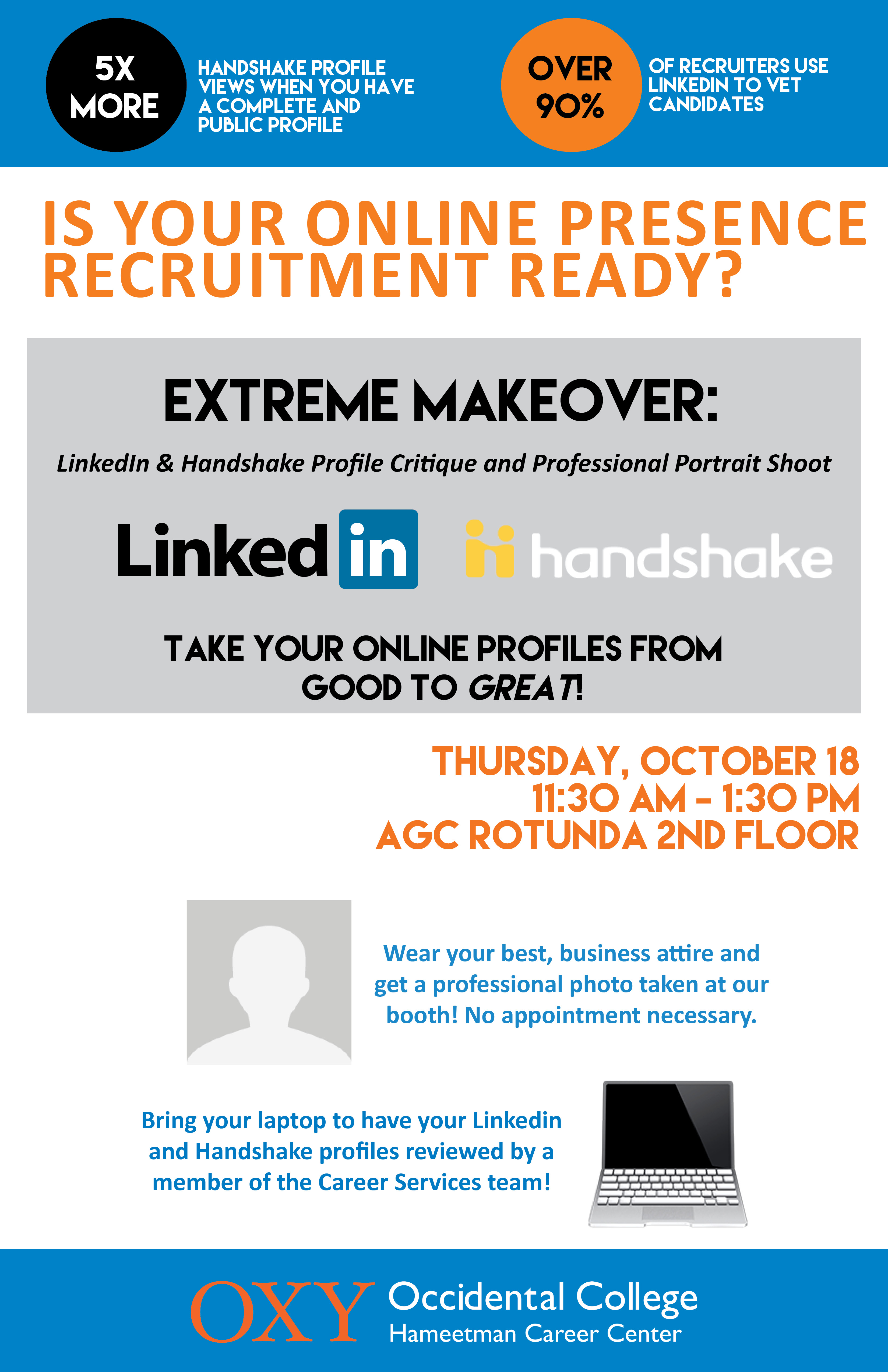 Image for LinkedIn and Handshake Profile Critique and Profes
