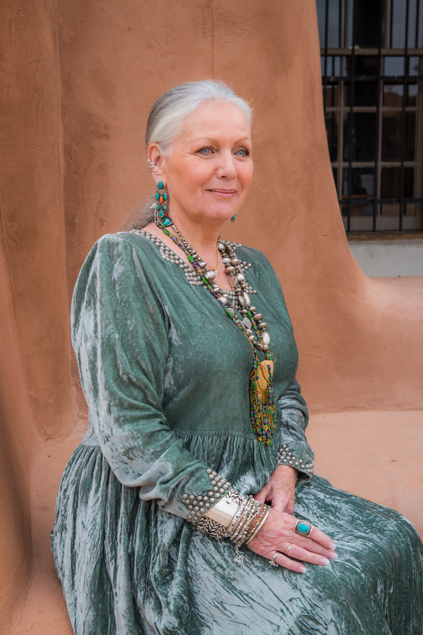 Loretta Oden seated