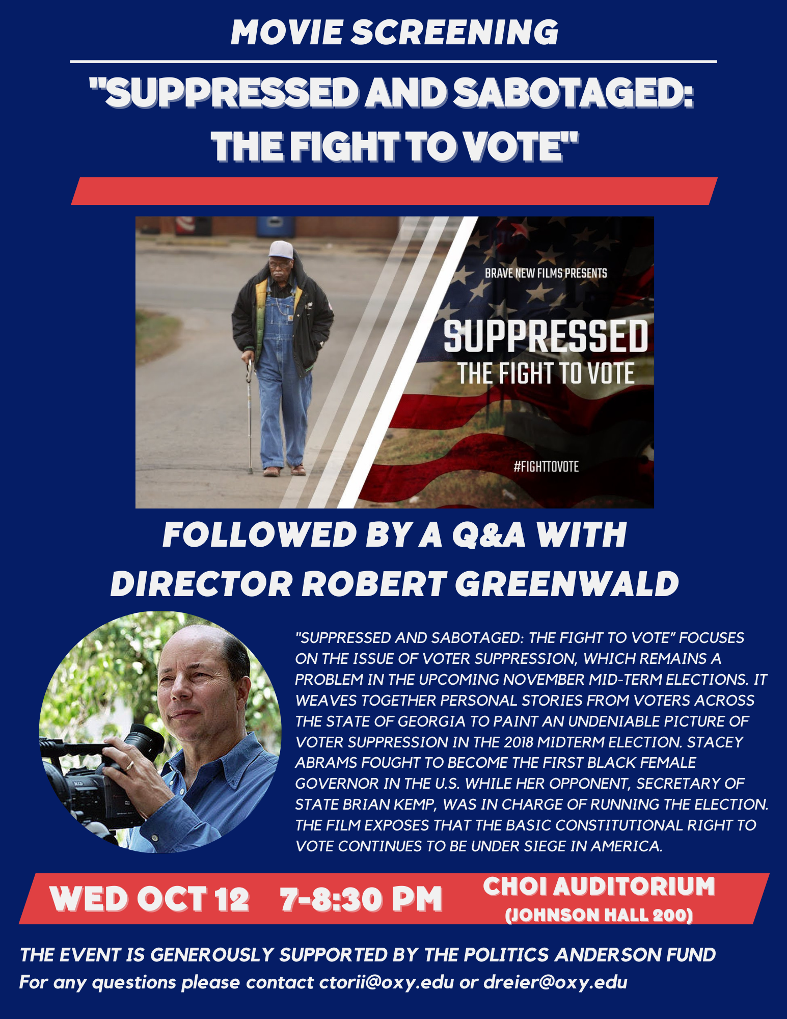 Robert Greenwald, suppressed and sabotaged: the fight to vote, october 12, 2022