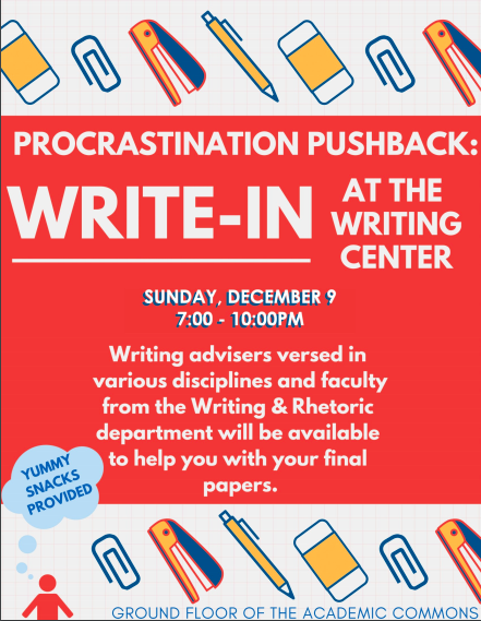 Image for Writing Center Write-In (for Procrastinators!) Eve