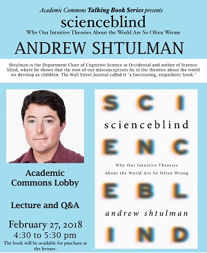 Image for Talking Books presents Dr. Andrew Shtulman Event