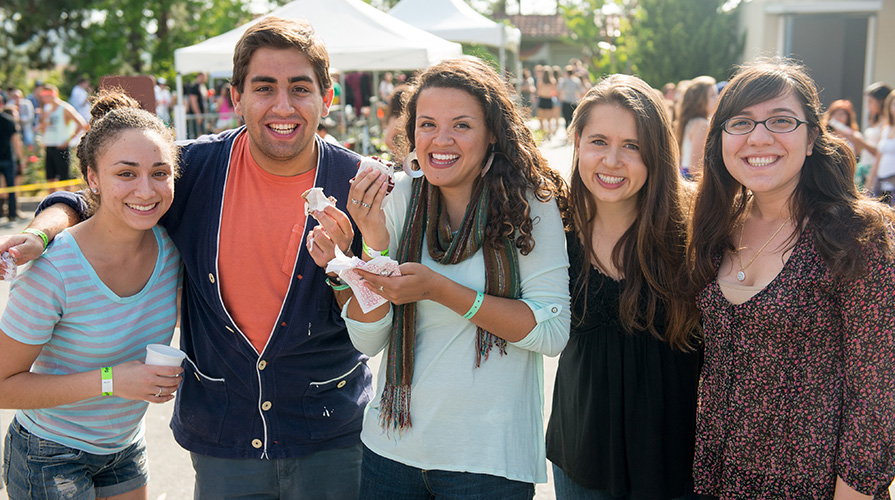 Five transfer students attend event at Oxy