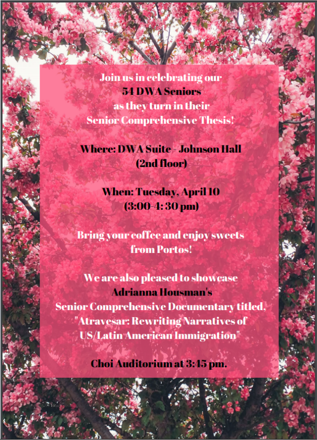 Image for DWA Senior Comps Presentations Event