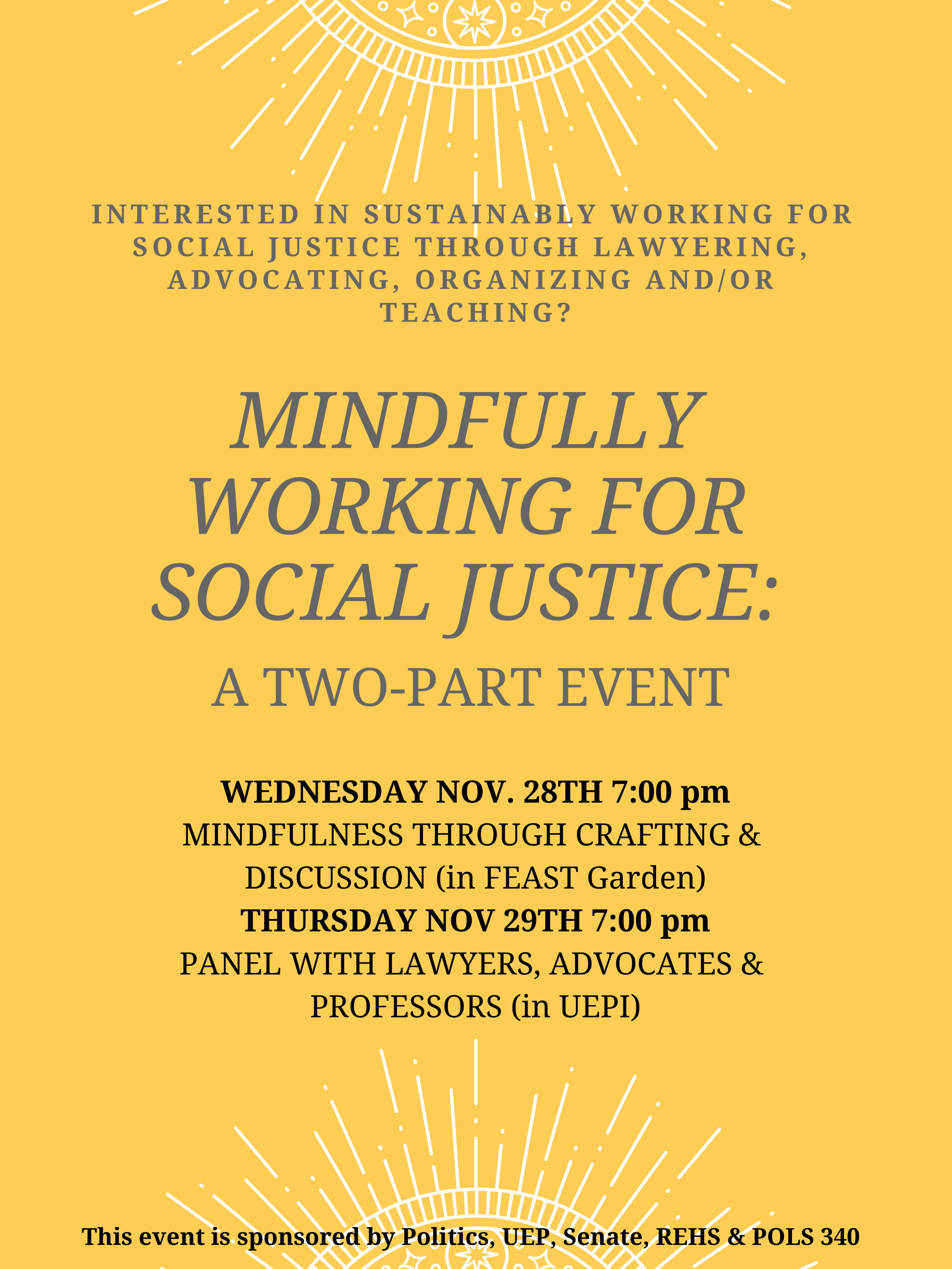 Image for Mindfully Working for Social Justice: Part Two Eve