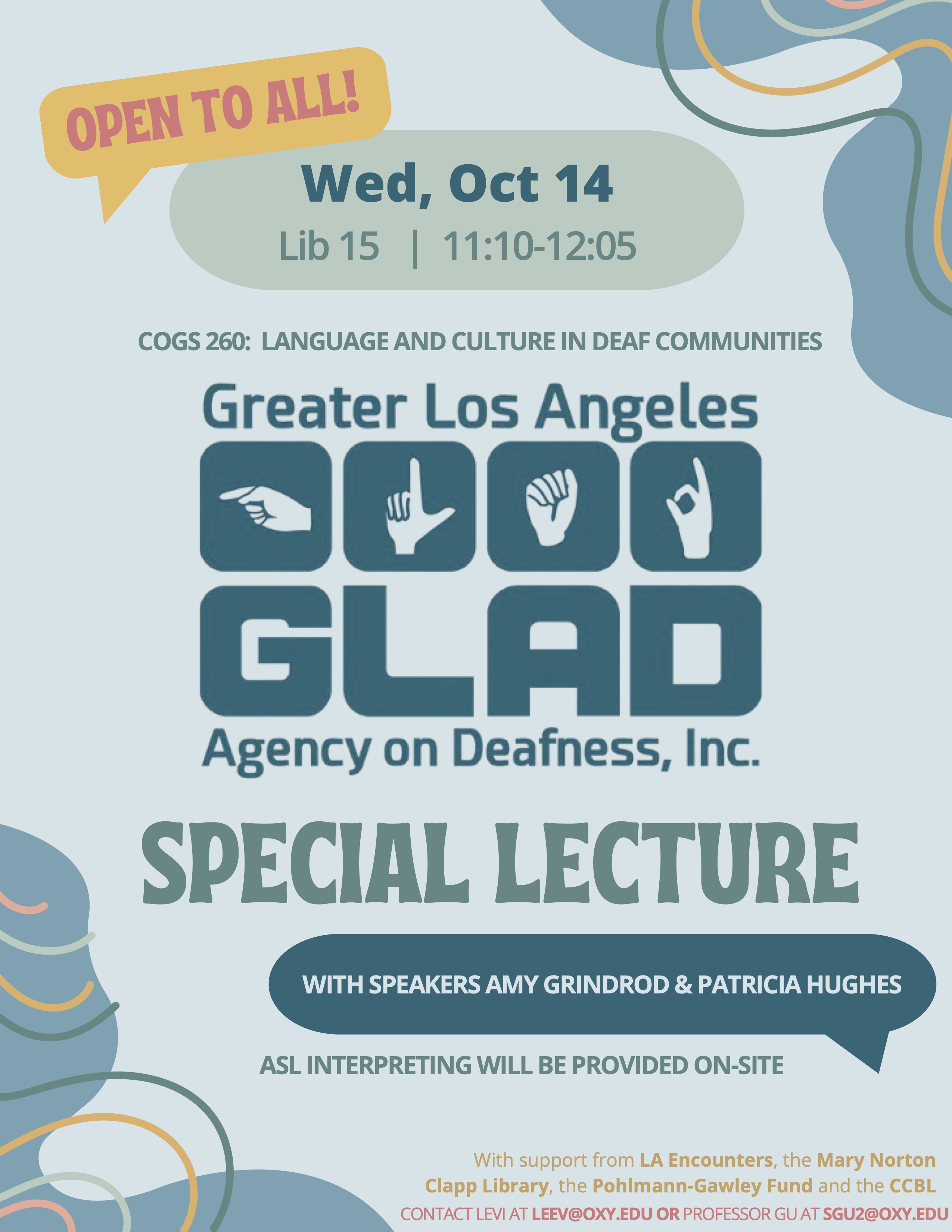 GLAD Oct 14 FLYER