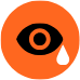 itchy or watery eyes icon