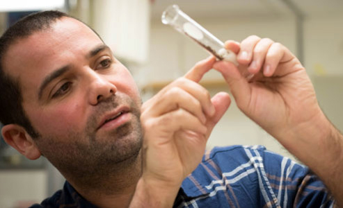 Joe Parker with specimen