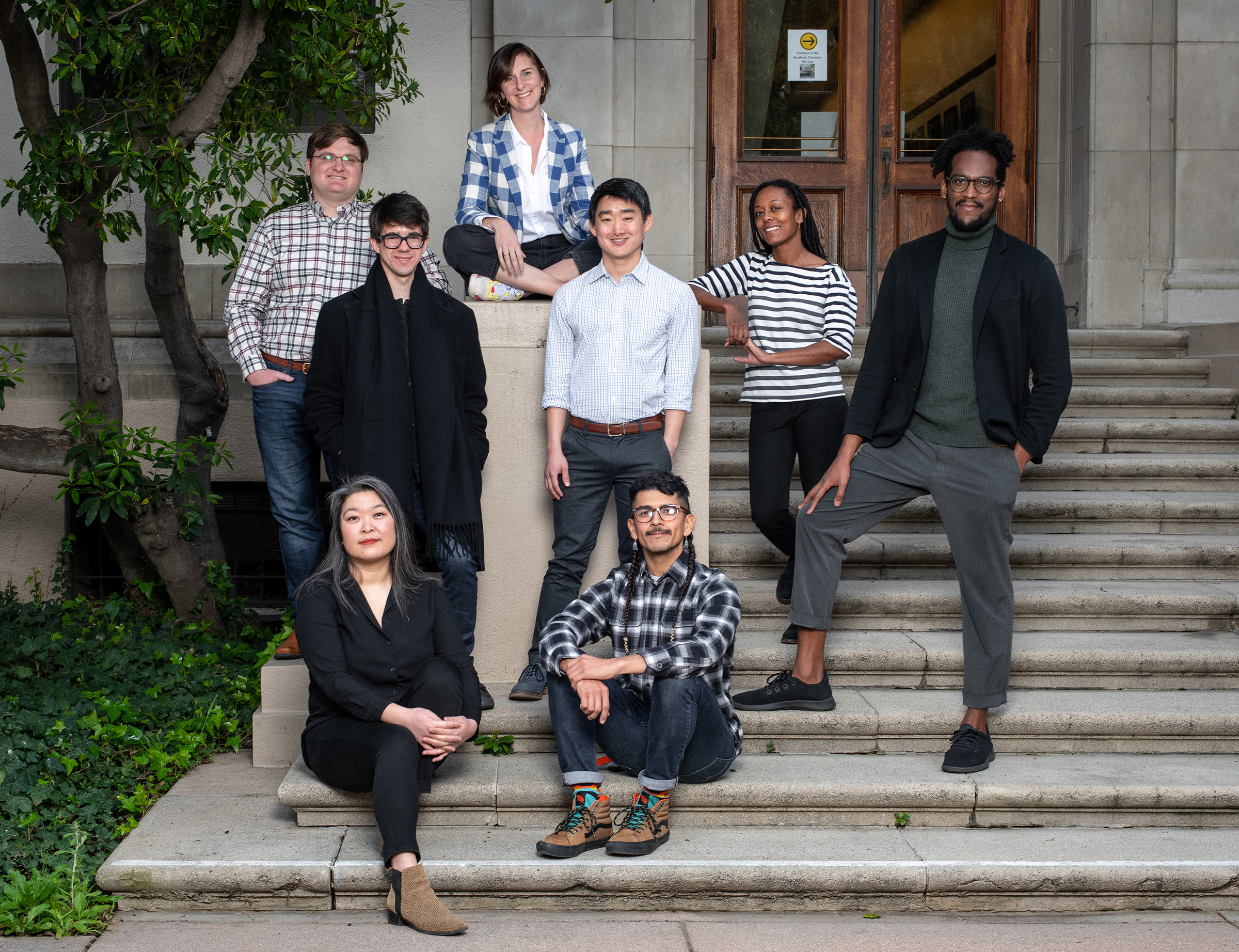 Occidental's eight new tenure-track faculty joined the College in fall 2022.