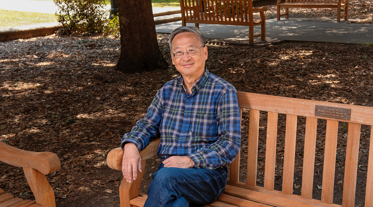 Professor of Politics Emeritus Tsung Chi, photographed in June 2026.