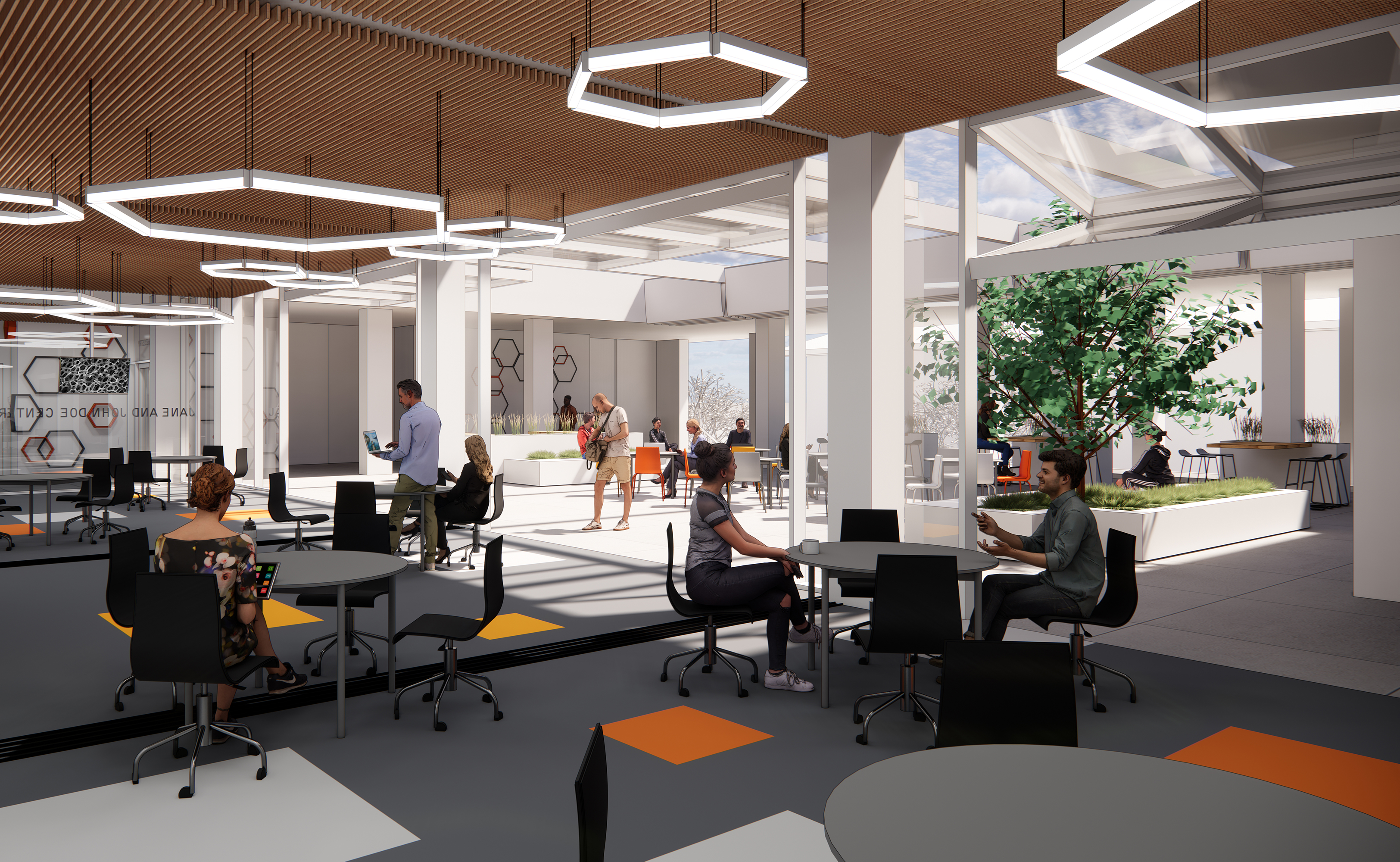 Architect's rendering of the Norris Hall of Chemistry interior