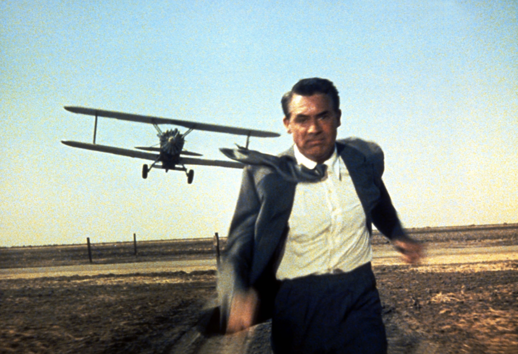 Cary Grant in North by Northwest (1959), written by Ernest Lehman.