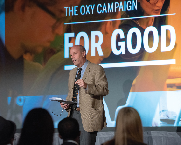 President Jonathan Veitch, The Oxy Campaign for Good