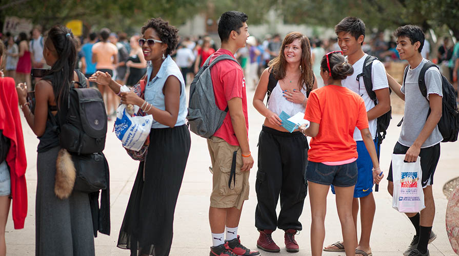 Oxy students on campus