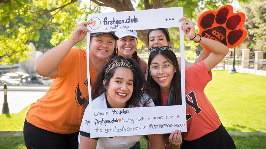 First-generation students at Oxy