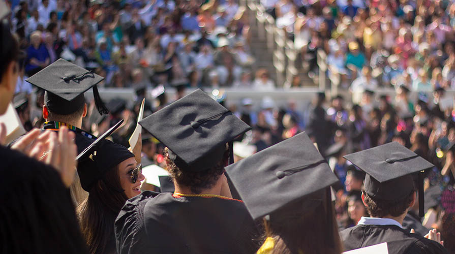 Oxy students on graduation day
